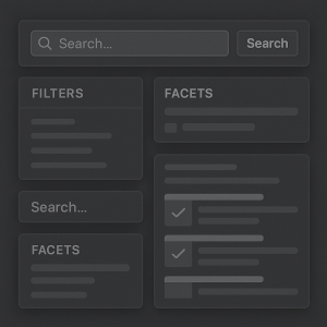 Search UI Wireframe Pack